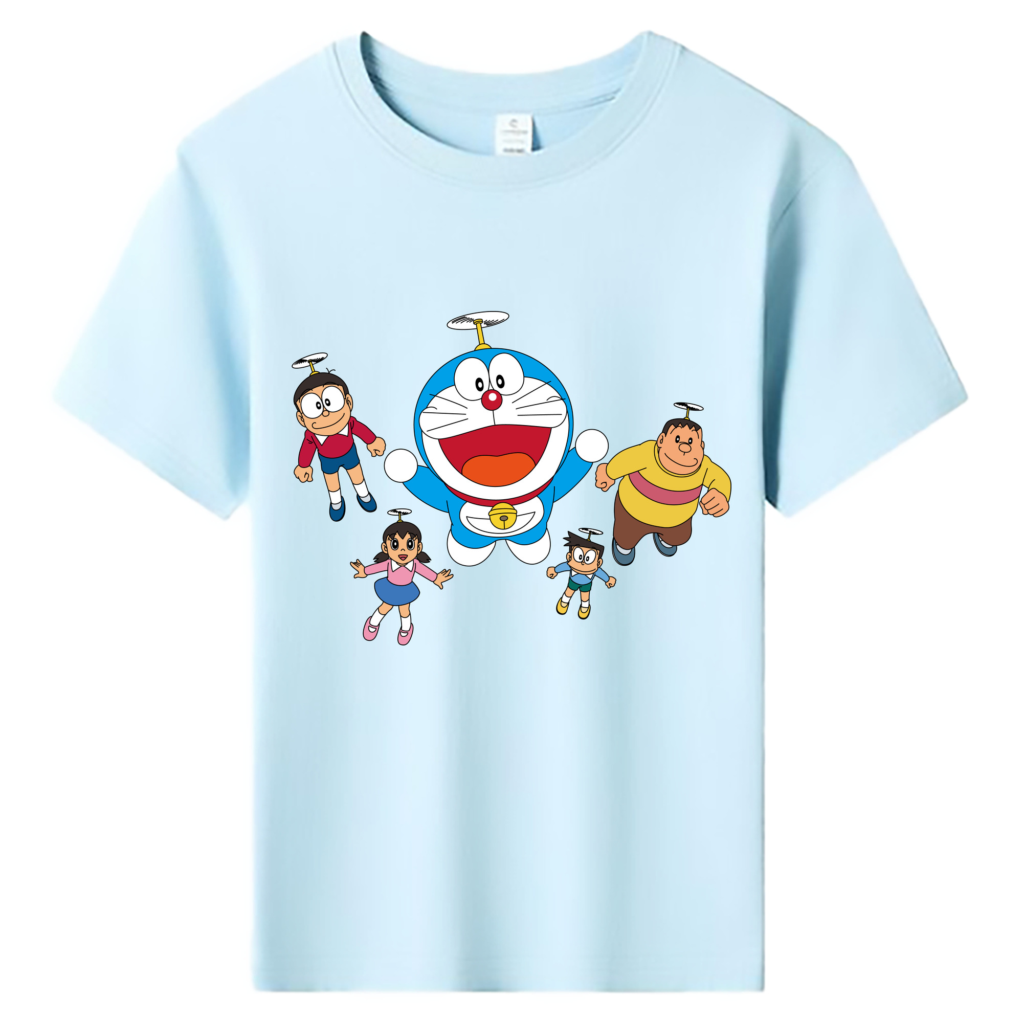 （画像用） ドラえもん 骨川 スネ夫 Doraemon Honekawa Suneo 綿100％キッズTシャツ（フロントプリント）